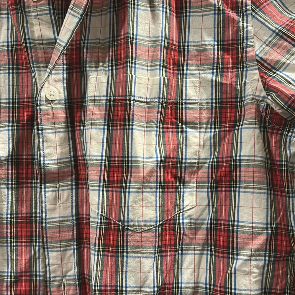 Like New J. Crew Classic Flex Washed Plaid Button Down Long Sleeves Small